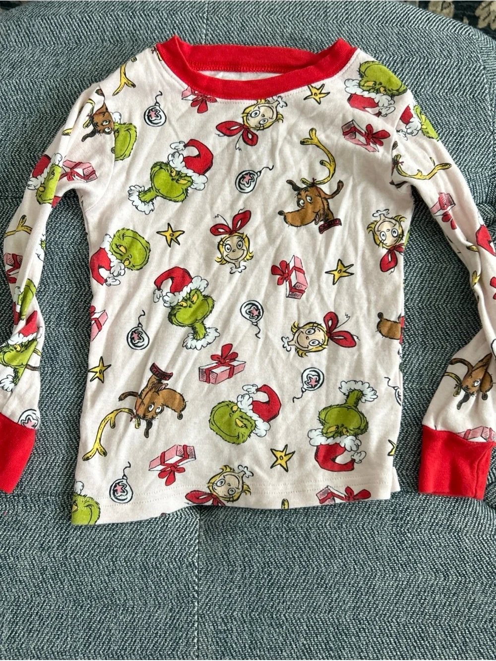 Carter’s The Grinch 2‑Piece Pajama Set Toddler Girl’s 3T Christmas Long Sleeve
